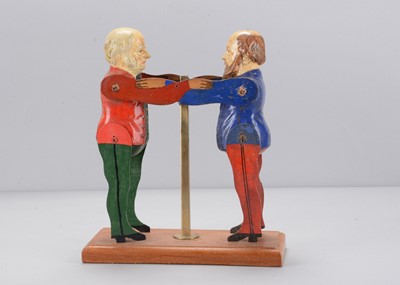 Lot 462 - A late 19th century Albin Amende Sonneberg British Prime Minister political wrestling toy