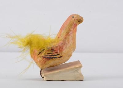 Lot 483 - A German cockerel squeak toy, probably early 20th century