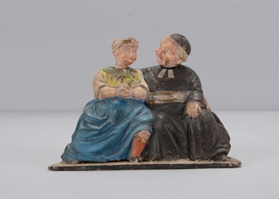 Lot 497 - A mid to late 19th century Thüringen monk and praying woman nodder