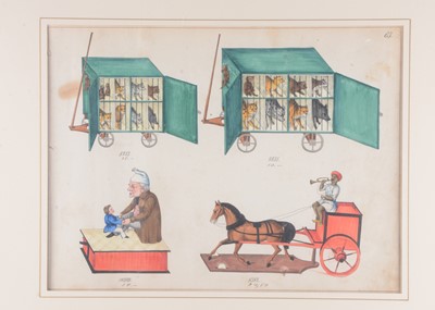 Lot 508 - Two original mid 19th century Thüringen sample book pages
