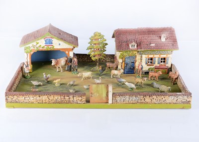 Lot 524 - An Elastolin farm yard with animals