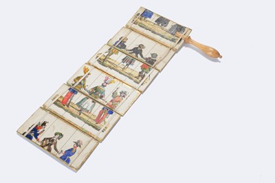 Lot 527 - A mid 19th century German Jacob’s Ladder toy