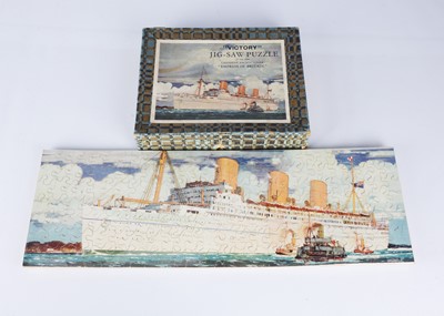 Lot 533 - A Victory jig-saw puzzle of the New Canadian Pacific Liner ‘Empress of Britain’