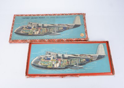 Lot 534 - A Victory jig-saw puzzle of the Imperial Airways Empire Flying Boat