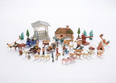 Lot 543 - Erzgebirge miniature wooden toys