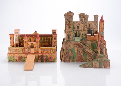 Lot 545 - Two German wooden toy castles 1910-20s