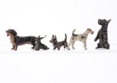 Lot 559 - Viennese cold painted dogs