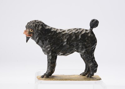 Lot 618 - A 19th century German wooden poodle