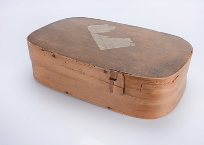 Lot 621 - A mid 19th century bent-wood toy box