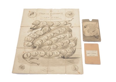 Lot 626 - A rare early 19th century John Harris ‘The Swan of Elegance - A New Game’