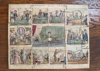 Lot 634 - A mid 19th century dissected puzzle ‘General Tom Thumb’
