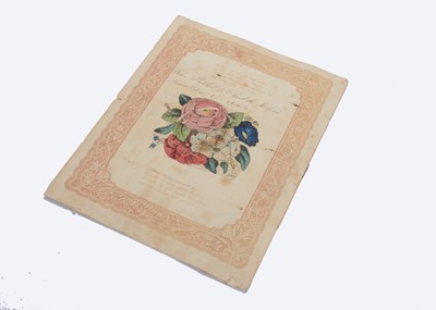 Lot 654 - A mid 19th century English cobweb Valentines