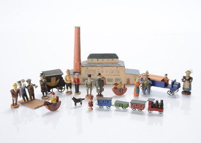 Lot 659 - Erzgebirge wooden miniatures