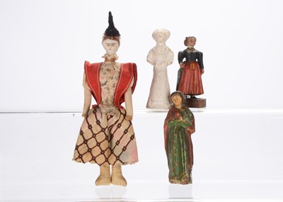 Lot 663 - Four interesting figures or dolls