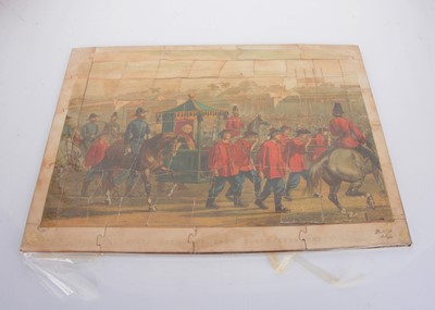 Lot 668 - A mid 19th century English dissected puzzle of ‘The State Entry of Lord Elgin into Pekin’