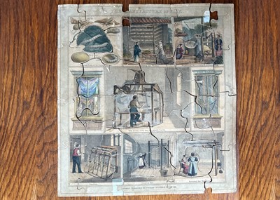 Lot 673 - An 19th century William Spooner dissected puzzle ‘The Manufacture of Silk’