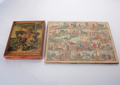 Lot 674 - A mid 19th century John Betts dissected puzzle ‘Village Scenes’