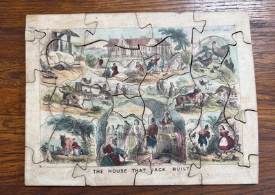 Lot 675 - An 19th century English dissected puzzle ‘The House That Jack Built’