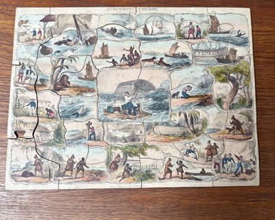 Lot 677 - An 19th century John Betts dissected puzzle ‘Robinson Crusoe’