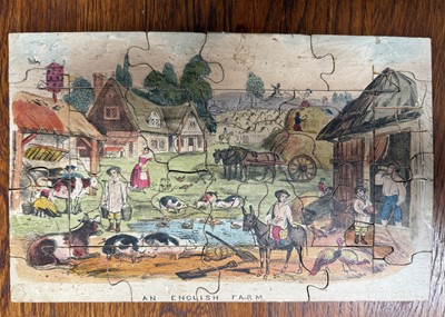 Lot 689 - A mid 19th century English dissected puzzle ‘The English Farm’