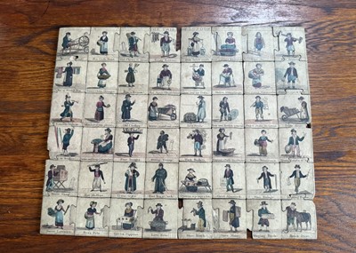 Lot 690 - An early 19th century William Darton dissected puzzle ‘The Cries of London’