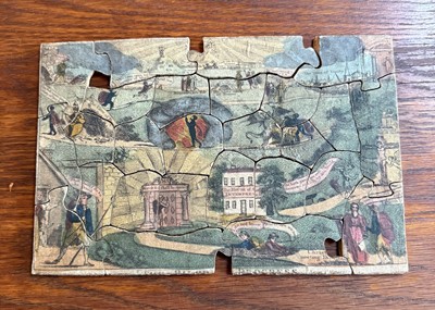 Lot 691 - A Skelt dissected puzzle ‘The Pilgrim Progress’, 1835-37