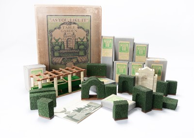Lot 693 - A 1920s-30s ‘As you like it’ Table Garden made by Kenneth Broad, 2 The Waldrons, Croydon, Surrey