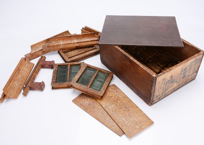 Lot 694 - A late 19th century The Log Cabin Building Blocks