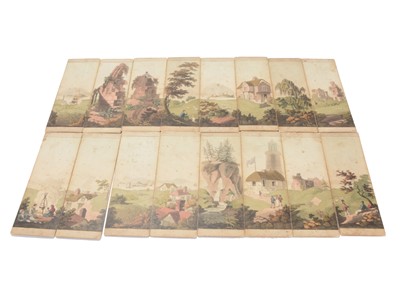 Lot 696 - An early 19th century Myriorama diorama sixteen card set