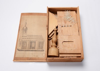 Lot 697 - An 19th century German church construction set
