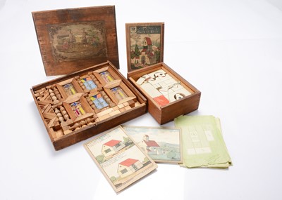 Lot 700 - A mid 19th century English ‘Architecture’ wooden construction set