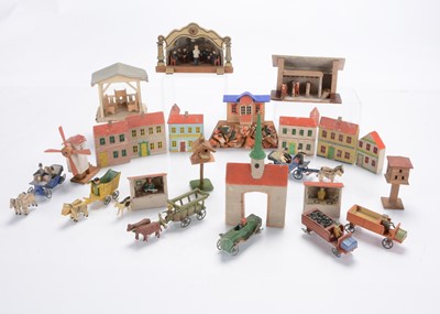 Lot 708 - Erzgebirge wooden miniatures