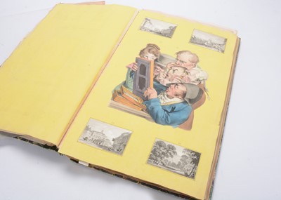 Lot 710 - An interesting mid 19th century large scrap album