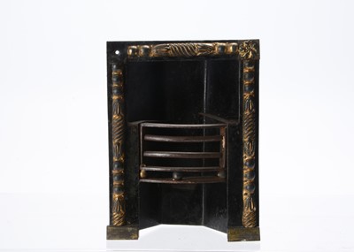 Lot 735 - A early 19th century dolls’ house fireplace