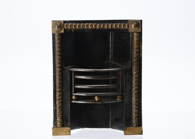 Lot 736 - A early 19th century dolls’ house fireplace
