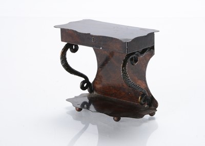 Lot 748 - A 19th century Rock & Graner tinplate dolls’ house consul table