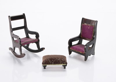 Lot 790 - Two Waltershausen rocking chairs