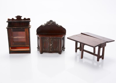 Lot 791 - Three pieces of dolls’ house furniture