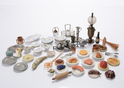 Lot 804 - Dolls’ house kitchen and dining equipment