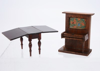 Lot 817 - A dolls’ house wall-climbing piano