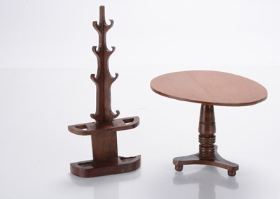Lot 830 - Two 19th century English wooden dolls’ house furniture