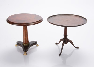 Lot 834 - Two 20th century apprentice or doll’s occasional tables