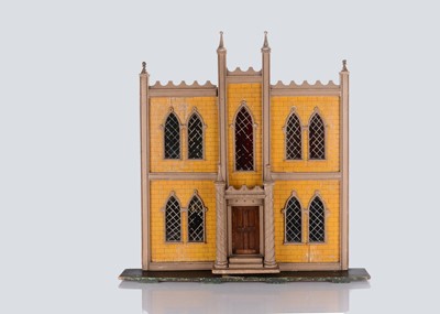 Lot 836 - A second half of the 19th century Gothic box-back dolls’ house