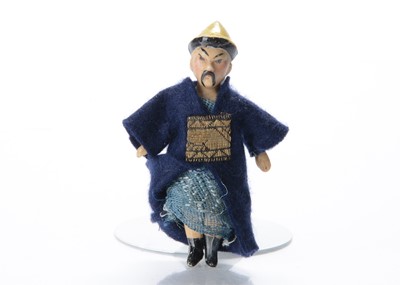 Lot 849 - A German all-bisque dolls’ house china man doll