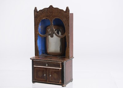 Lot 866 - A rare 19th century Waltershausen dressing cabinet