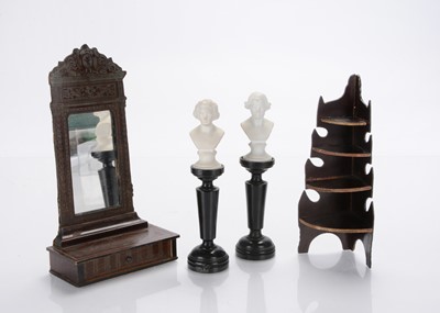 Lot 868 - An 19th century Waltershausen large dolls’ house consul mirror
