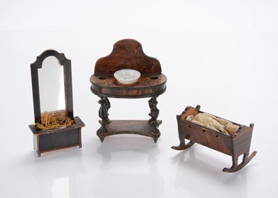 Lot 869 - 19th century German dolls’ house furniture