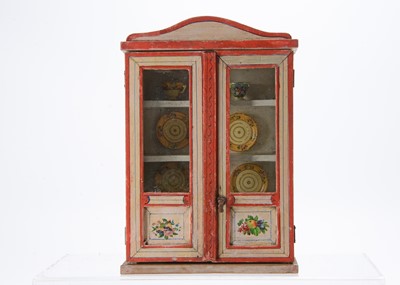 Lot 878 - A rare Christian Hacker large scale dolls’ house display cabinet
