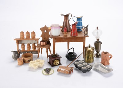 Lot 888 - Dolls’ house kitchen equipment