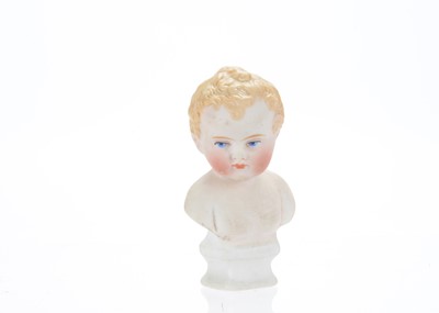 Lot 897 - A rare Simon & Halbig bisque little boy bust